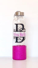 Load image into Gallery viewer, Personalised Glass Water Bottles