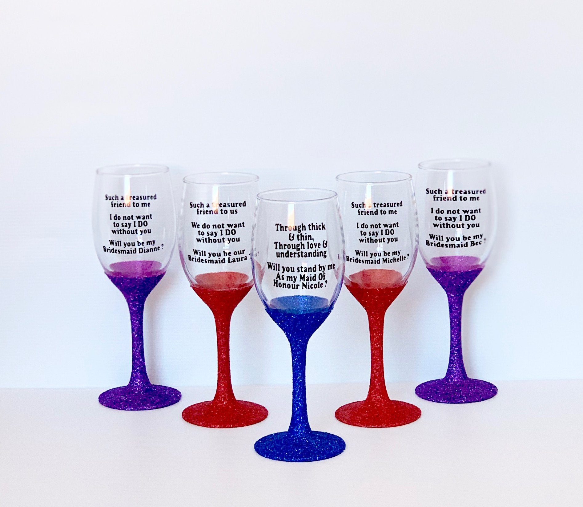 Custom Glitter Wine Glass – Addictive Scents