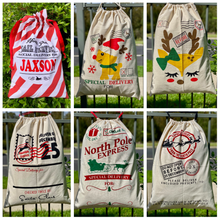 Load image into Gallery viewer, Personalised Christmas Santa Sacks